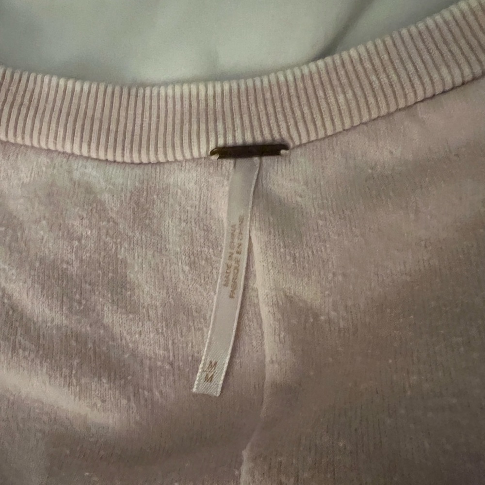 Free People Sweatshirt Slouchy Inside Out Top - Picture 6 of 6